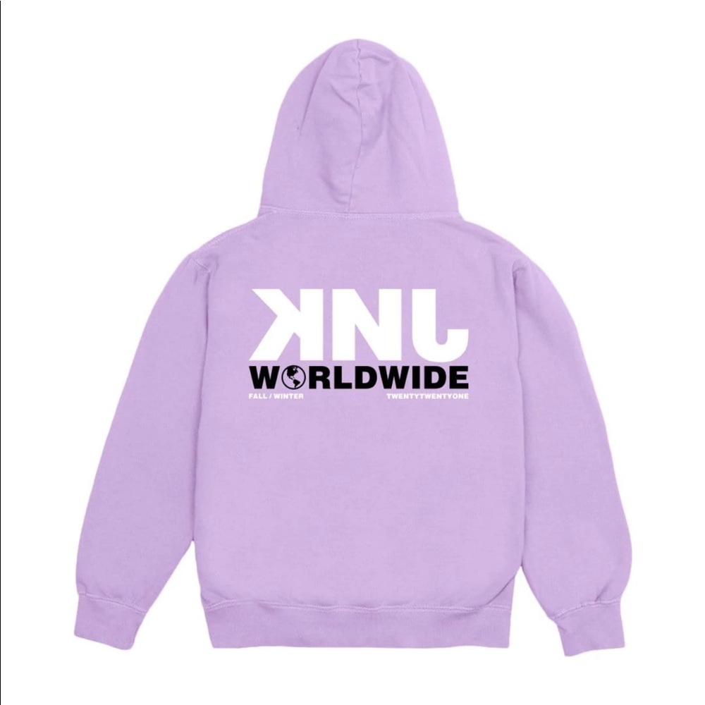 KNJ: Worldwide Lavender Hoodie Small